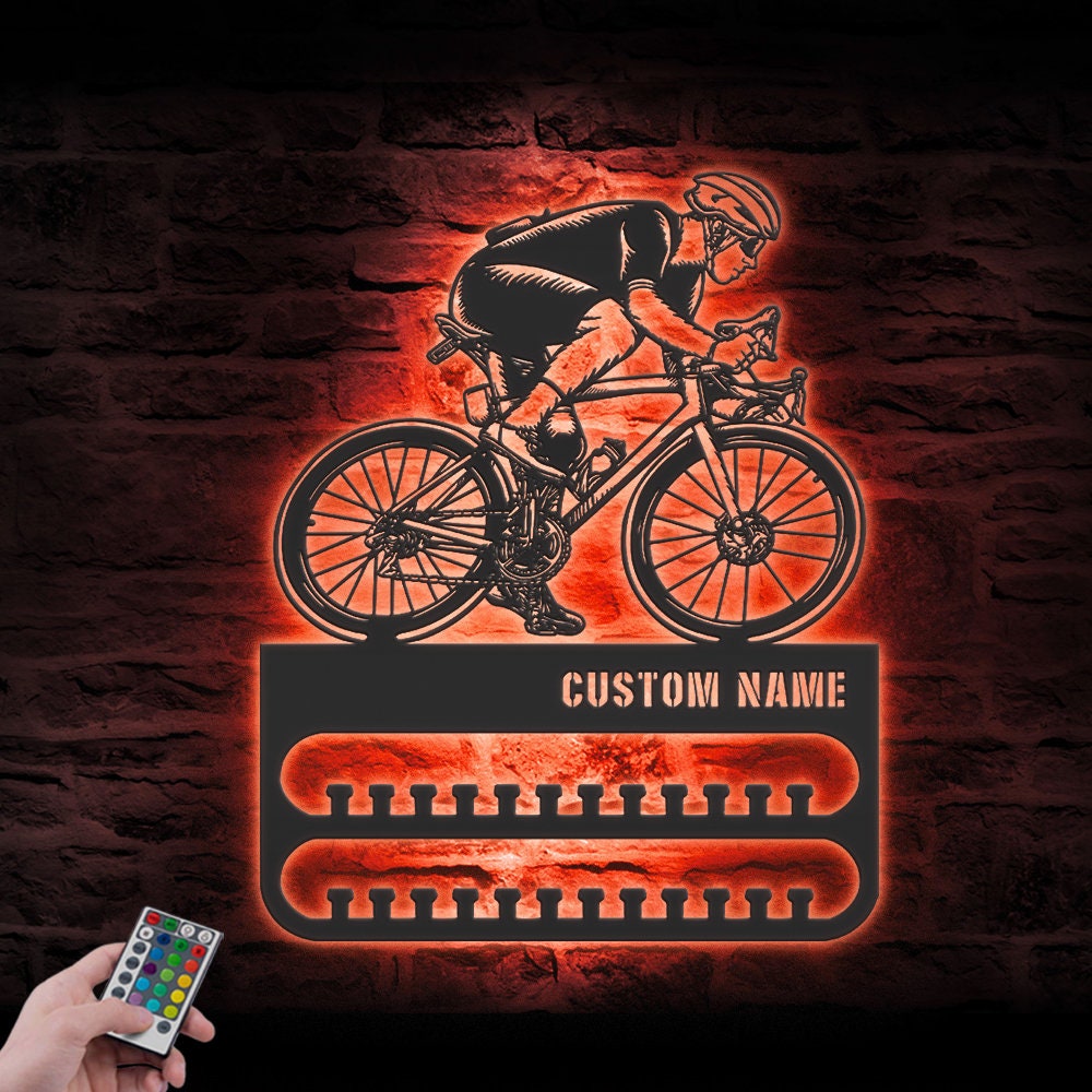 Custom-Cycling-Medal-Hanger-With-Led_2