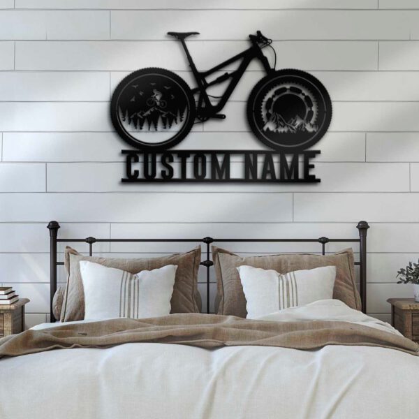 Custom-Cyclist-Mountain-Bike-Metal-Wall-Art-LED-Light-16