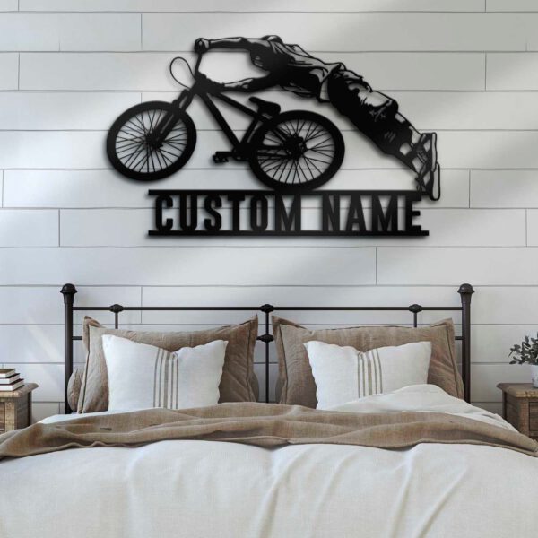 Custom-Cyclist-Mountain-Bike-Metal-Wall-Art-LED-Light-8-2