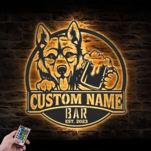 Custom-Czechoslovakian-Wolfdog-Thirsty-Beer-Pub-Metal-Wall-Art-LED-Light_1