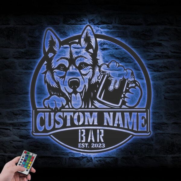 Custom-Czechoslovakian-Wolfdog-Thirsty-Beer-Pub-Metal-Wall-Art-LED-Light_4