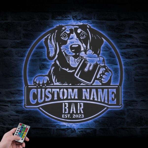 Custom-Dachshund-Thirsty-Beer-Pub-Metal-Wall-Art-LED-Light_7