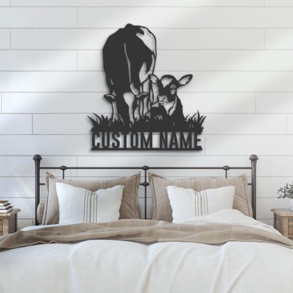 Custom-Dairy-Cow-Farmhouse-Metal-Wall-Art-LED-Light-2