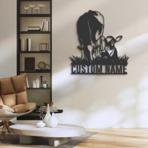 Custom-Dairy-Cow-Farmhouse-Metal-Wall-Art-LED-Light-3