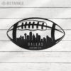 Custom-Dallas-Skyline-American-Football-Metal-Wall-Art-LED-Light-2