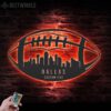 Custom-Dallas-Skyline-American-Football-Metal-Wall-Art-LED-Light-5