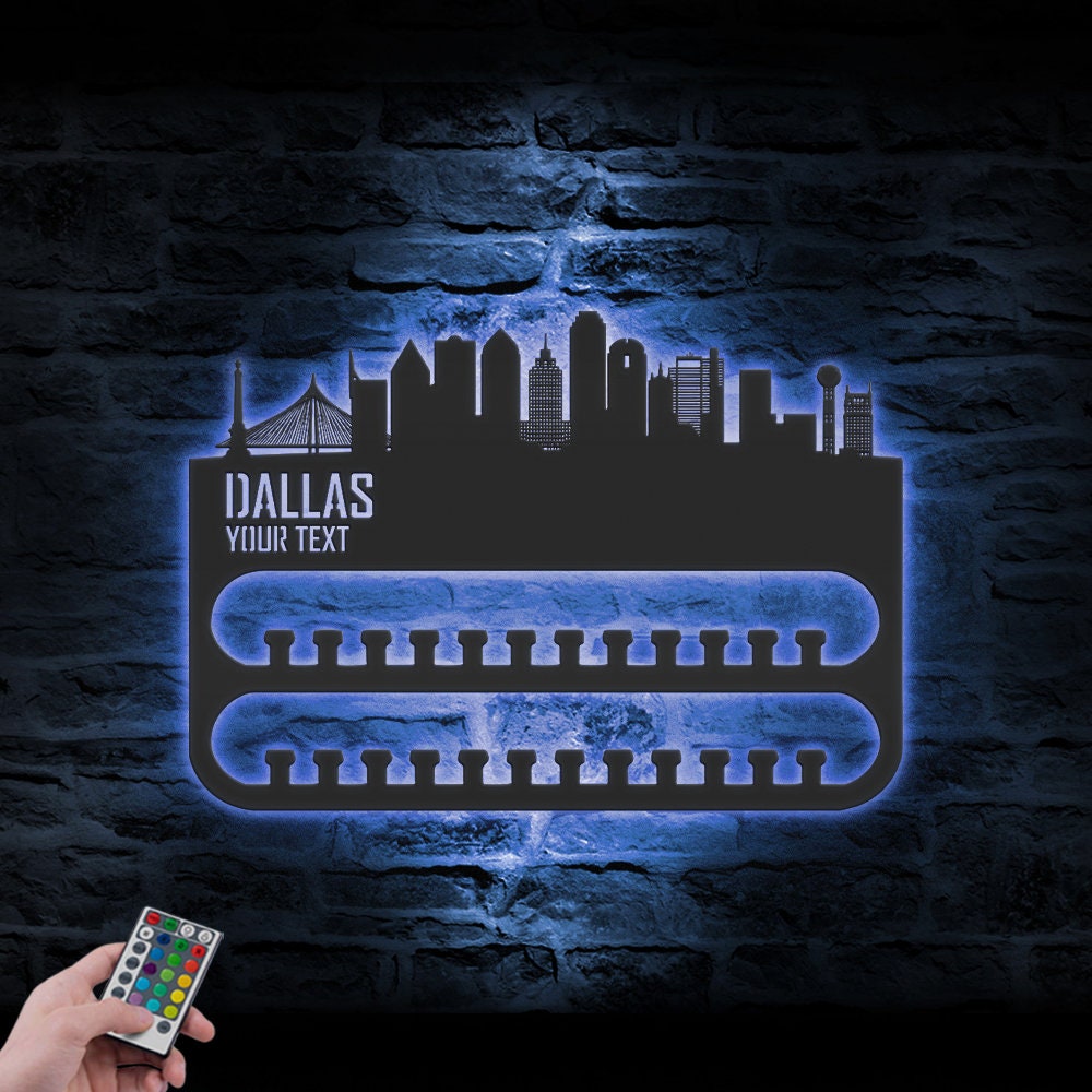 Custom-Dallas-Skyline-Sport-Medal-Hanger-With-Led-Light_4