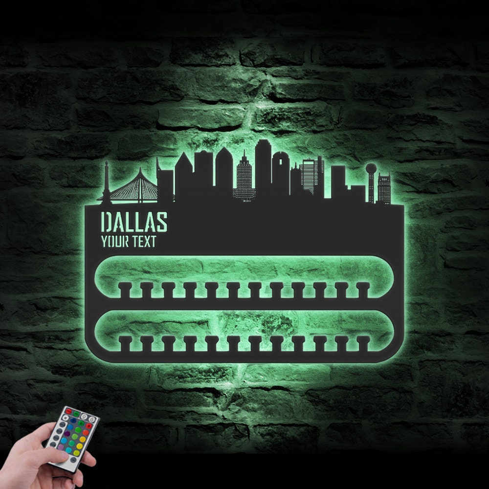 Custom-Dallas-Skyline-Sport-Medal-Hanger-With-Led-Light_5