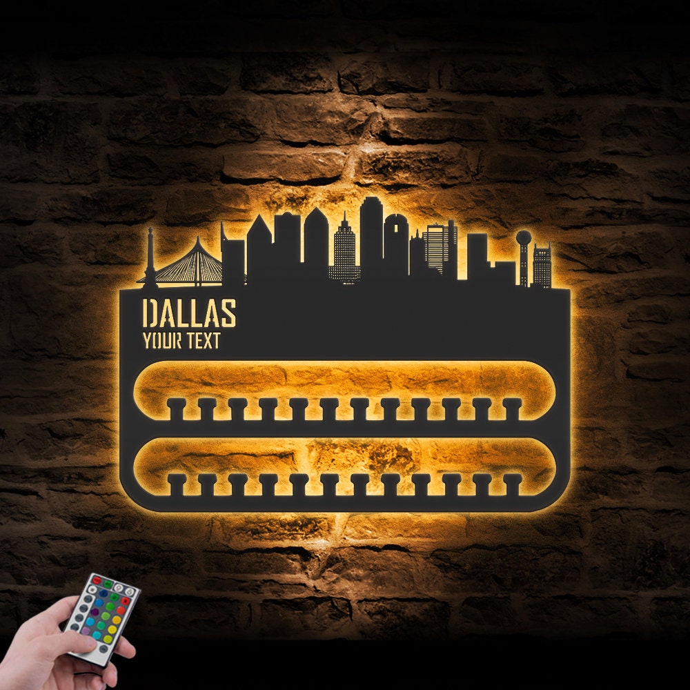 Custom-Dallas-Skyline-Sport-Medal-Hanger-With-Led-Light_8