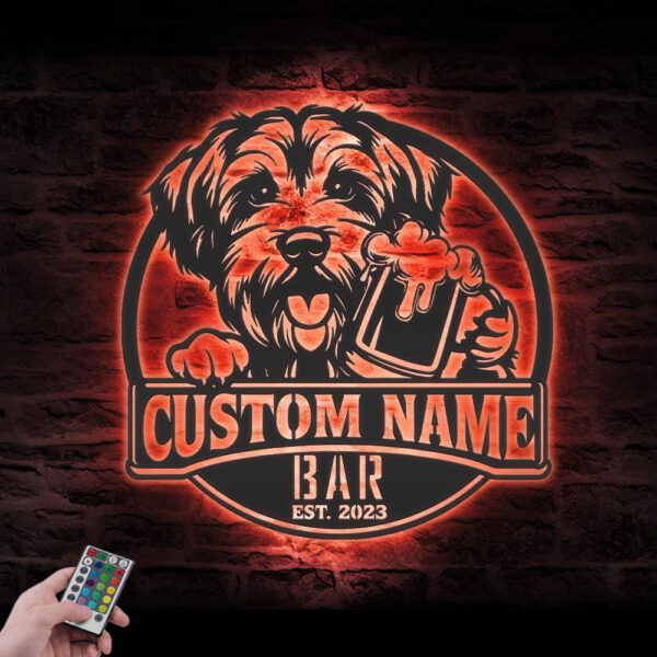 Custom-Dandie-Dinmont-Terrier-Thirsty-Beer-Pub-Metal-Wall-Art-LED-Light_3