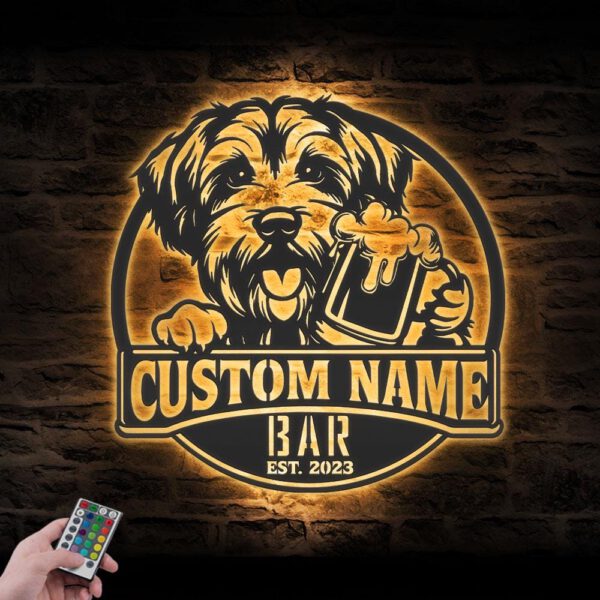 Custom-Dandie-Dinmont-Terrier-Thirsty-Beer-Pub-Metal-Wall-Art-LED-Light_6