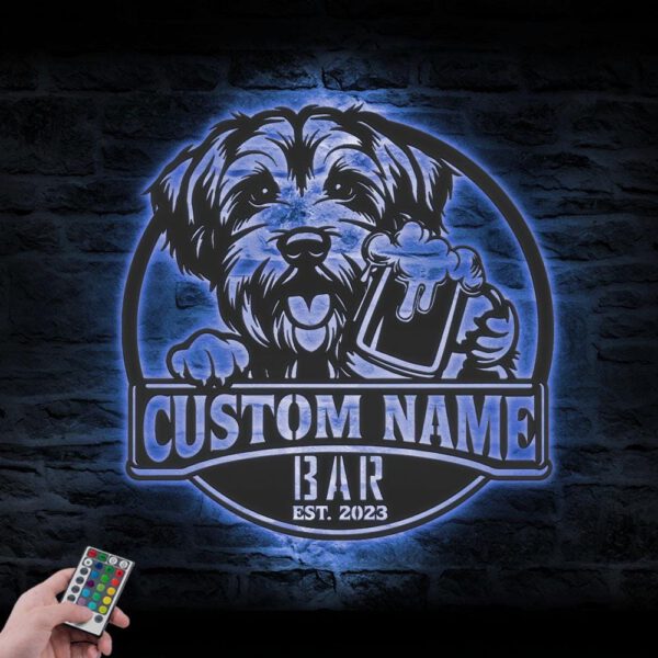 Custom-Dandie-Dinmont-Terrier-Thirsty-Beer-Pub-Metal-Wall-Art-LED-Light_8