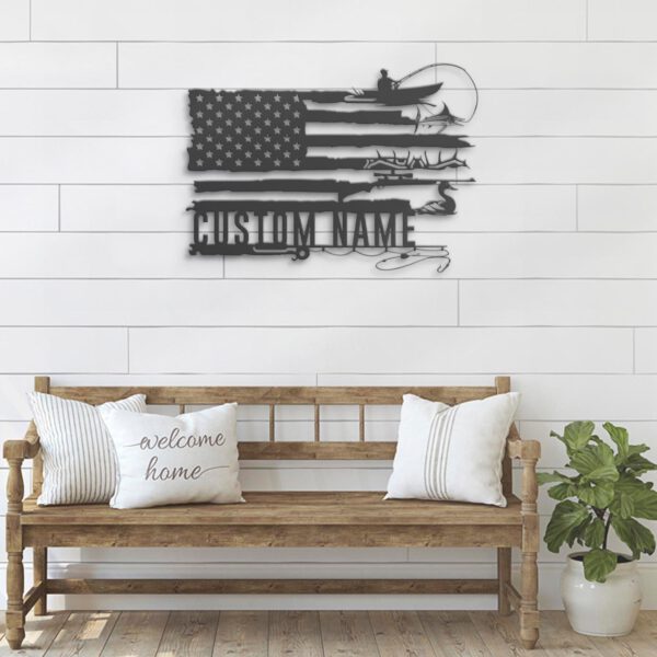 Custom-Deer-Duck-And-Marlin-Fishing-US-Flag-Metal-Wall-Art-LED-Light-7