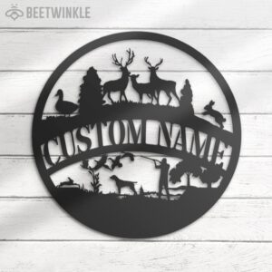 Custom-Deer-Duck-Hunting-Metal-Wall-Art-LED-Light-3