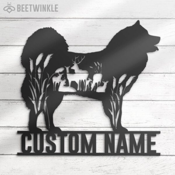 Custom-Deer-FLoral-Eurasier-Metal-Wall-Art-LED-Light_5