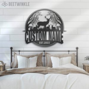 Custom-Deer-Hunting-Metal-Wall-Art-LED-Light-2-1