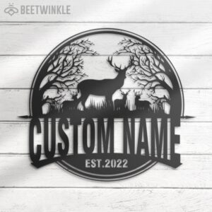 Custom-Deer-Hunting-Metal-Wall-Art-LED-Light-3-1