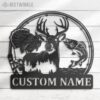 Custom-Deer-Turkey-And-Bass-Fishing-Metal-Wall-Art-LED-Light-6