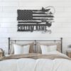 Custom-Deer-Turkey-And-Marlin-Fishing-US-Flag-Metal-Wall-Art-LED-Light-6