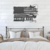 Custom-Deer-Turkey-And-Walleye-Fishing-US-Flag-Metal-Wall-Art-LED-Light-2