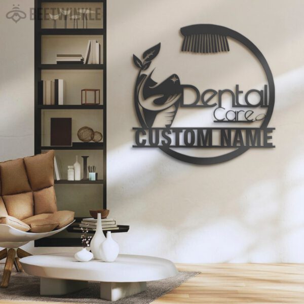 Custom-Dental-Clinic-Metal-Wall-Art-LED-Light-6