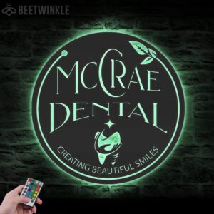 Custom-Dental-Clinic-Metal-Wall-Art-LED-Light_1