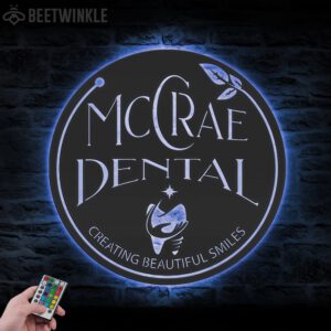 Custom-Dental-Clinic-Metal-Wall-Art-LED-Light_2