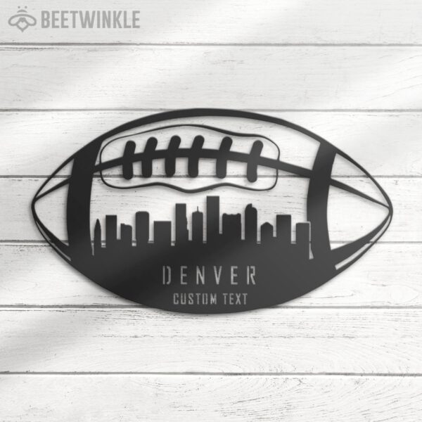 Custom-Denver-Skyline-American-Football-Metal-Wall-Art-LED-Light-2