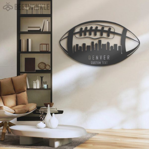 Custom-Denver-Skyline-American-Football-Metal-Wall-Art-LED-Light-6