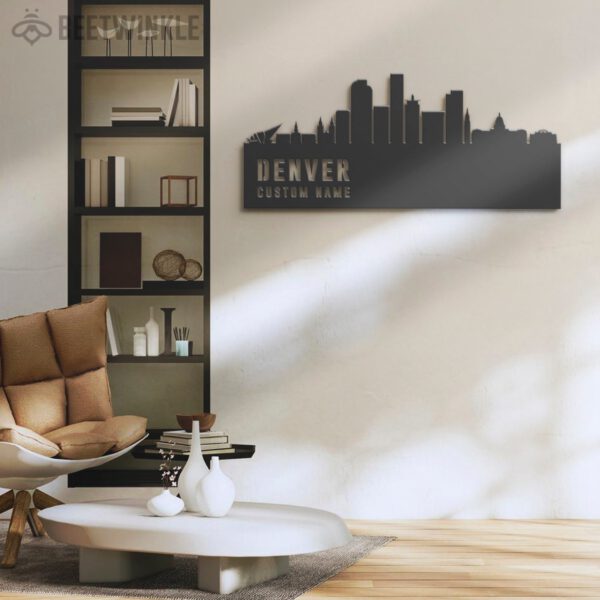 Custom-Denver-Skyline-Metal-Wall-Art-LED-Light-2