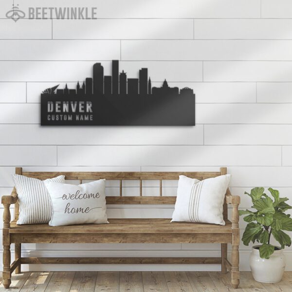 Custom-Denver-Skyline-Metal-Wall-Art-LED-Light-3