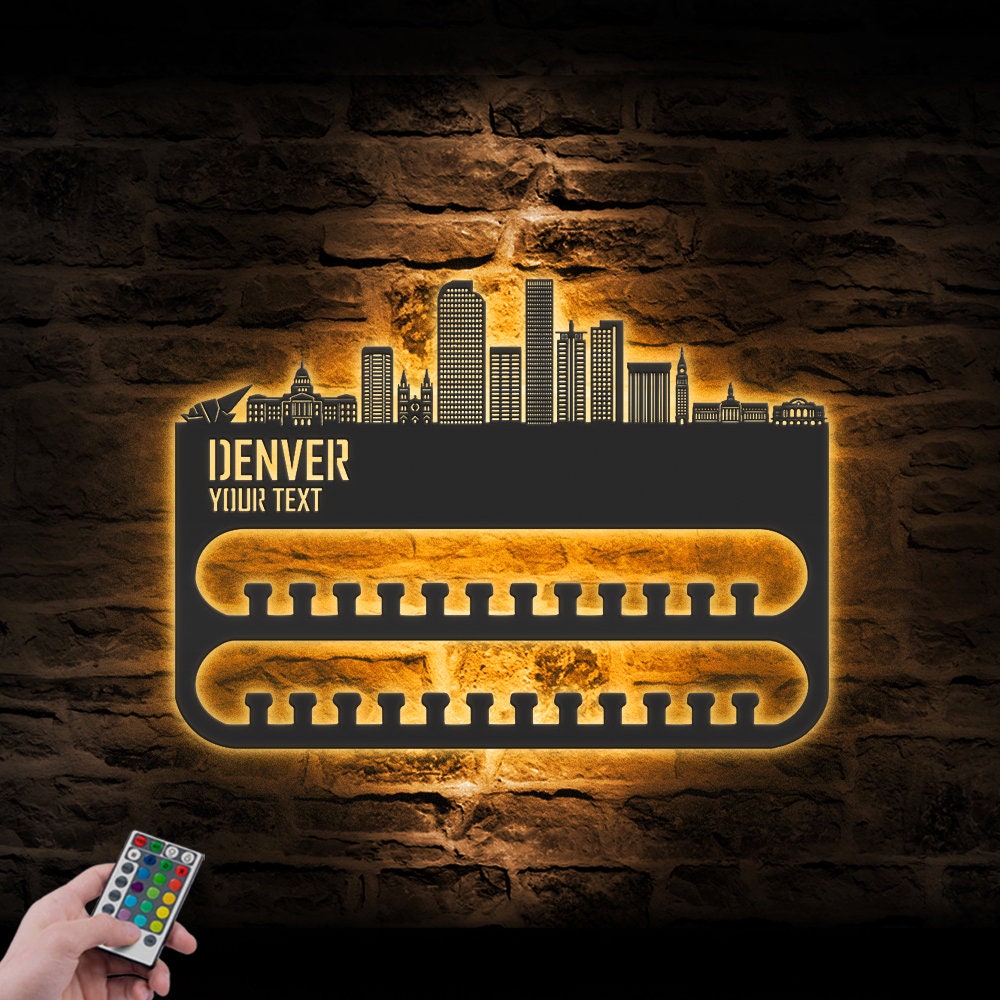 Custom-Denver-Skyline-Sport-Medal-Hanger-With-Led-Light_3