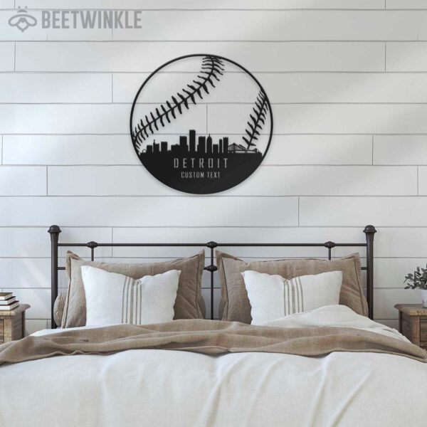 Custom-Detroit-Skyline-Baseball-Metal-Wall-Art-LED-Light-4