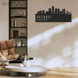 Custom-Detroit-Skyline-Metal-Wall-Art-LED-Light-3