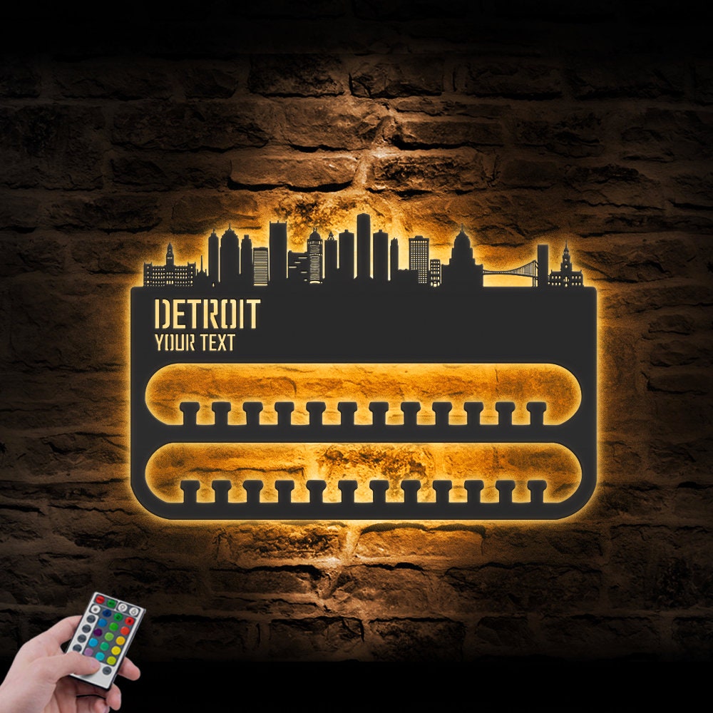 Custom-Detroit-Skyline-Sport-Medal-Hanger-With-Led-Light_7