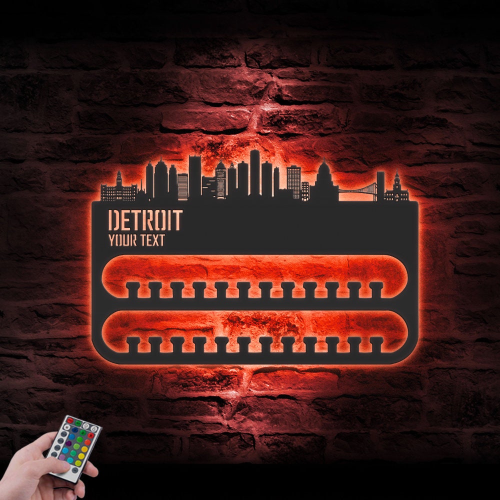 Custom-Detroit-Skyline-Sport-Medal-Hanger-With-Led-Light_8