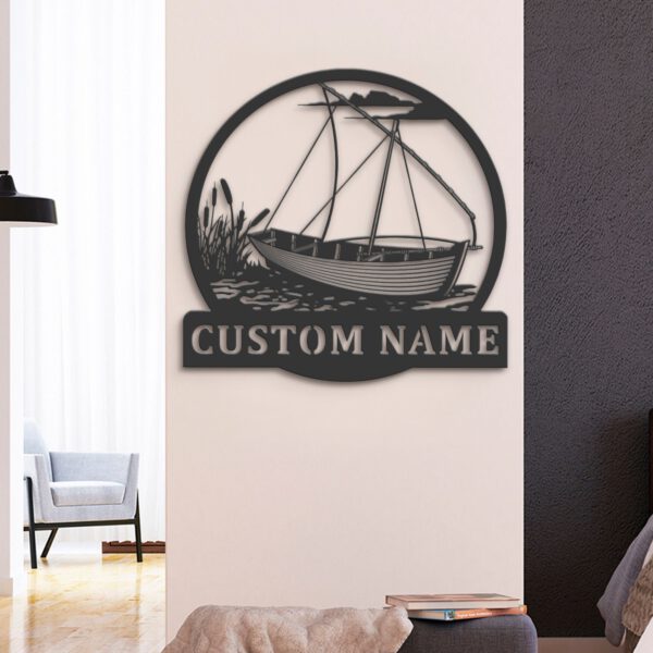 Custom-Dhow-Boat-Metal-Wall-Art-LED-Light-5