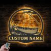 Custom-Dhow-Boat-Metal-Wall-Art-LED-Light-8