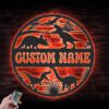 Custom-Dinosaur-Metal-Wall-Art-LED-Light