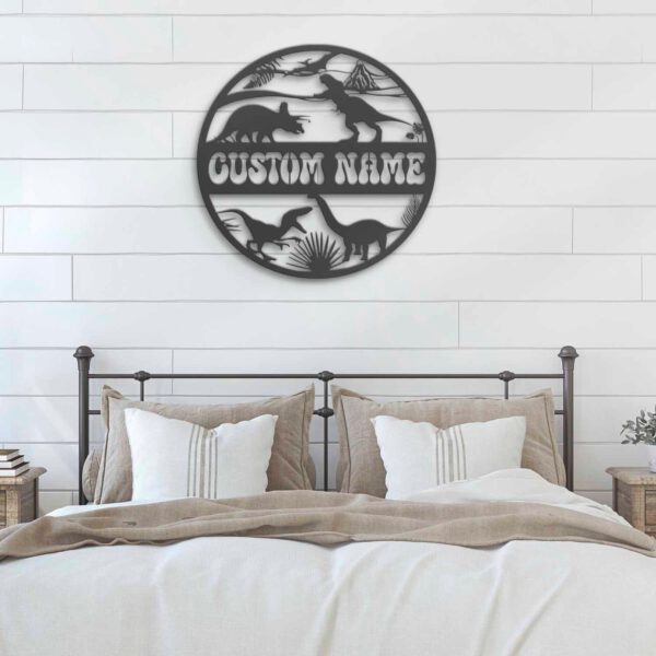 Custom-Dinosaur-Metal-Wall-Art-LED-Light-6