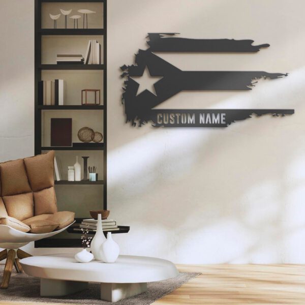 Custom-Distressed-Puerto-Rico-Flag-Metal-Wall-Art-LED-Light-2