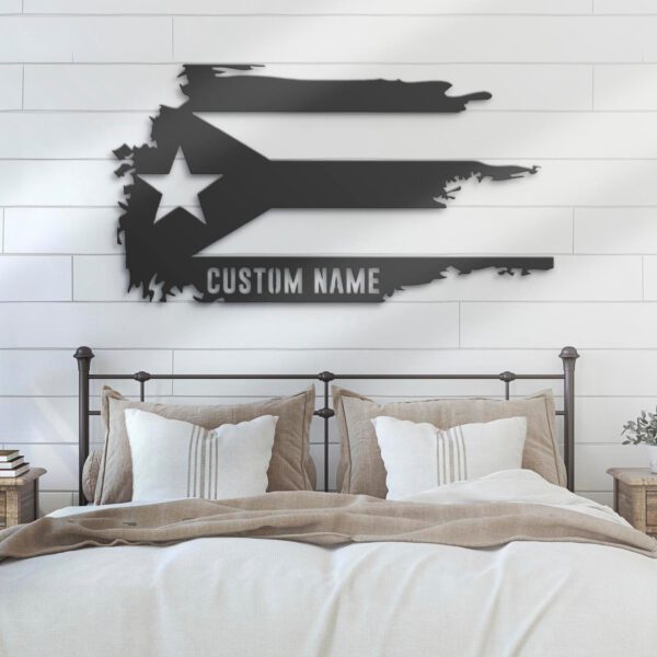 Custom-Distressed-Puerto-Rico-Flag-Metal-Wall-Art-LED-Light-7