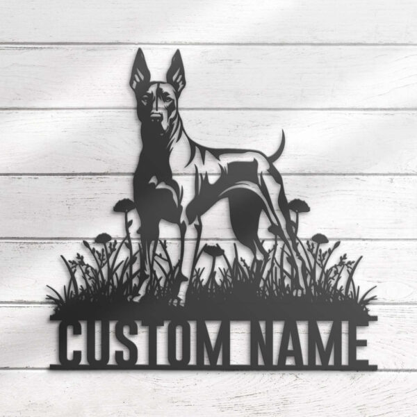 Custom-Doberman-Pinscher-Metal-Wall-Art-LED-Light_1