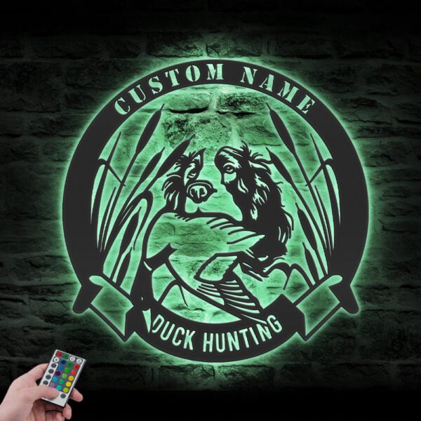 Custom-Dog-Hunting-Metal-Wall-Art-LED-Light_5