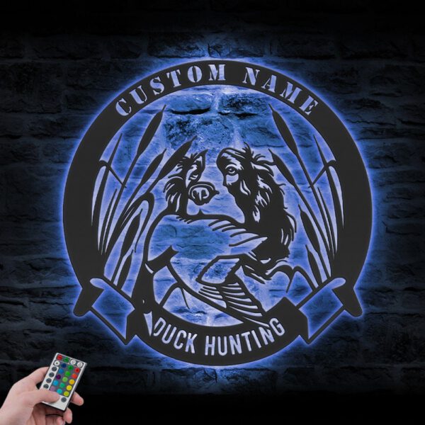 Custom-Dog-Hunting-Metal-Wall-Art-LED-Light_8