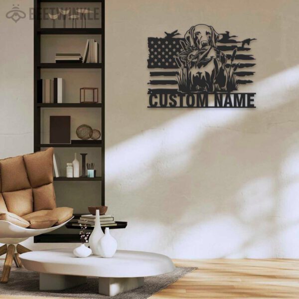 Custom-Dog-Hunting-US-Flag-Metal-Wall-Art-LED-Light_3