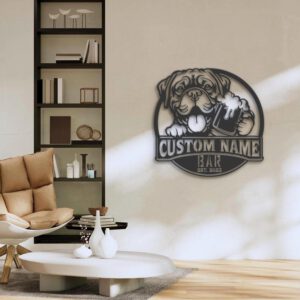 Custom-Dogue-De-Bordeaux-Thirsty-Beer-Pub-Metal-Wall-Art-LED-Light_2