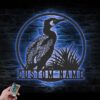 Custom-Double-Crested-Cormorant-Metal-Wall-Art-LED-Light