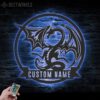 Custom-Dragon-Metal-Wall-Art-LED-Light