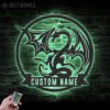 Custom-Dragon-Metal-Wall-Art-LED-Light-4